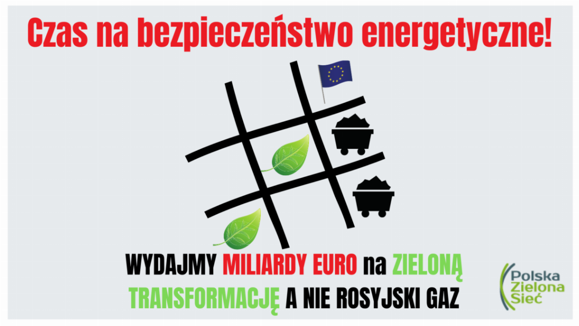 Fundusze unijne muszą sfinansować zielone bezpieczeństwo energetyczne państwa!